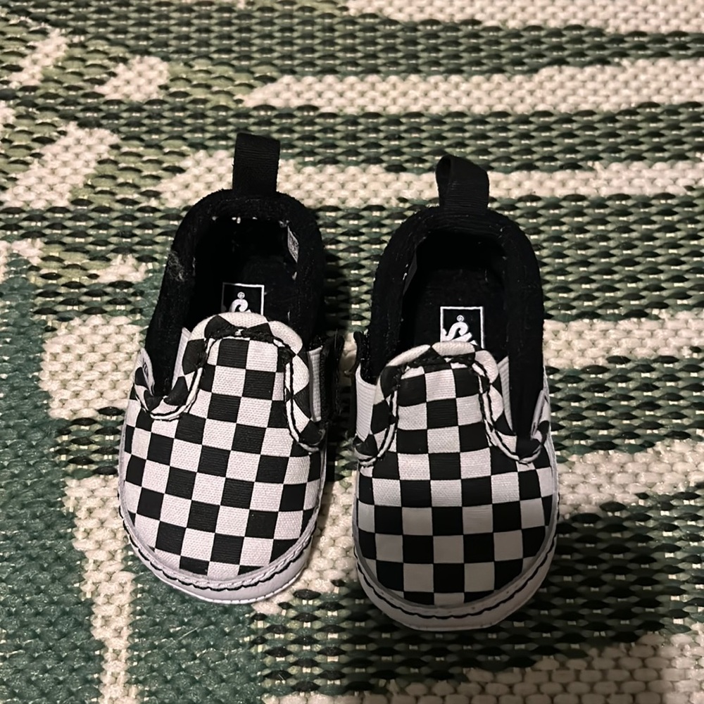 Crib size 2 Checkered Vans